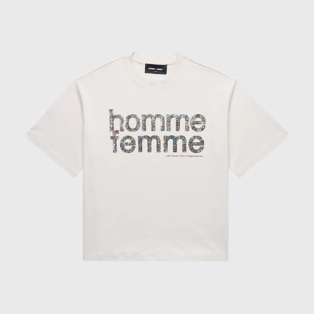 Homme Femme Mardi Gras Cropped T-shirt