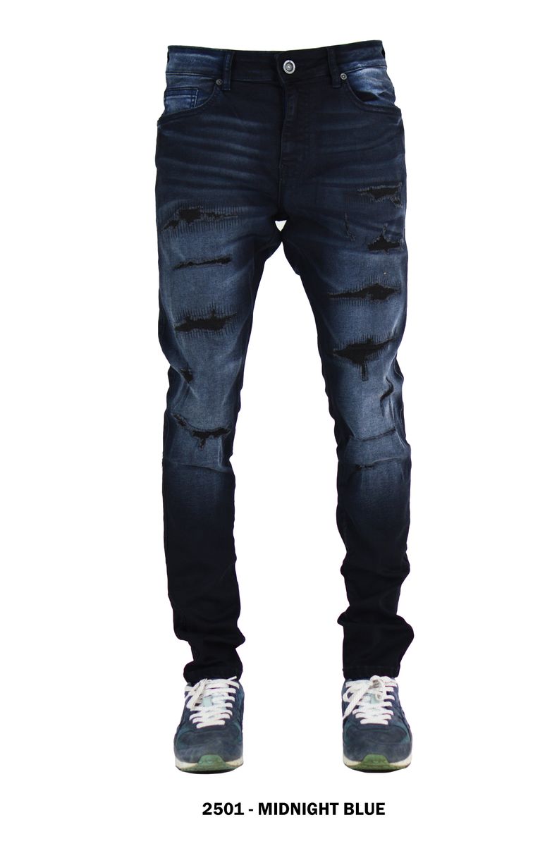 Focus Rip And Repair Emb Denim