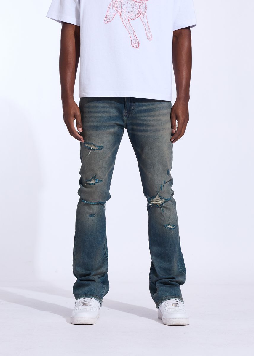 Crysp Wave Flare Denim