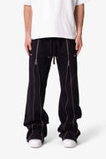 Mnml Rivet Zipper Flare Sweatpants