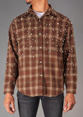 Politics Rhinestone Flannel Bottom Up
