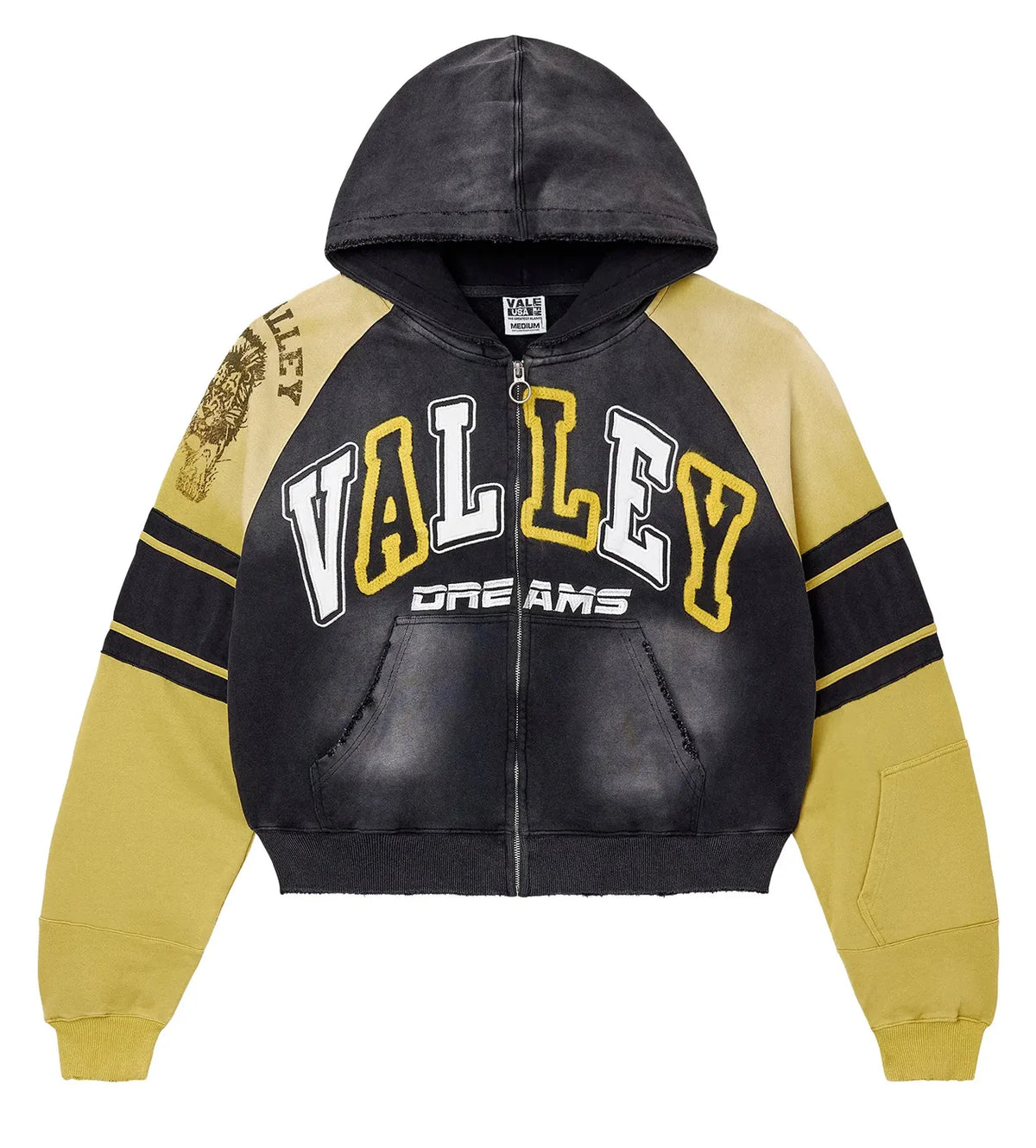 Vale Lethal Yellow Zip Up Hoodie