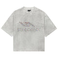 Stile De Amor Grey Colorato Rhinestone T-Shirt